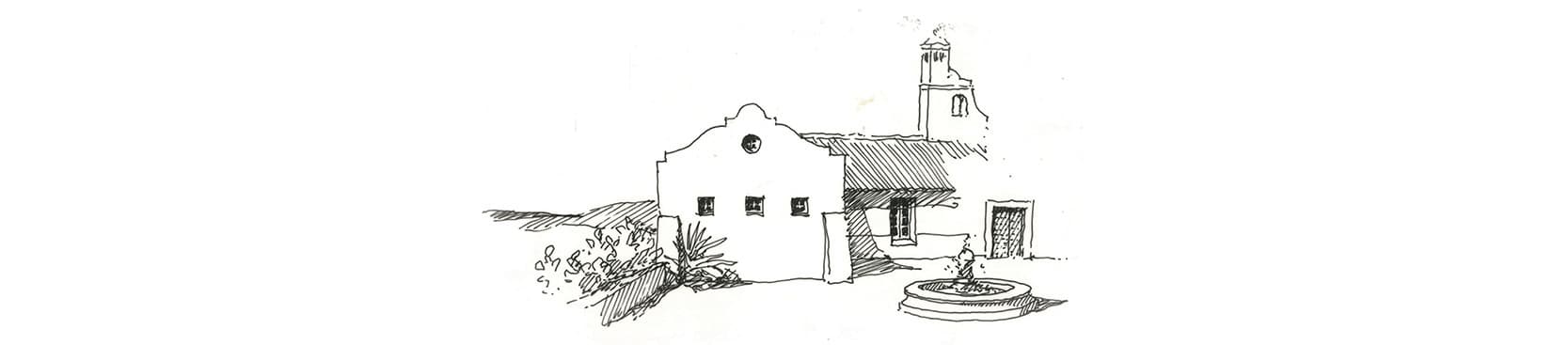Sketch of the ranch house